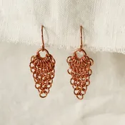 Alma Copper Waterfall Drop Earrings