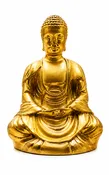 (A1) Golden Buddha Wealth & Harmony Statue