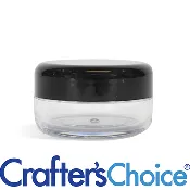 0.33 oz Clear Jar & Black Top