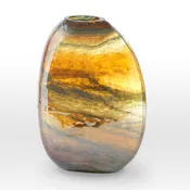 Lustre Caramel Teal Vase GL0112 – Viterra Art Glass