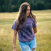 Flower Meadow Unisex Tee - Wine