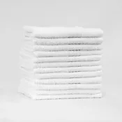 13 x 13 White Washcloth, Premium, 100% Cotton