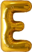 34" Foil Mylar Gold Letter 'E' Balloon