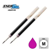 2 Pk Pentel LR7-V4 EnerGel Refills, 0.7 mm Medium, Magenta