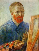 Vincent van Gogh: Self Portrait in Front of the Easel