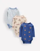 3-pack Cotton Bodies-Blue Bears