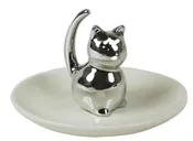 3D Cat Ceramic Trinket Tray