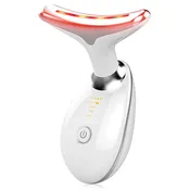 Firming Removal Device for Neck Face, Facial and Neck Massage Kit, Double Chin Reducer Vibration Massager for Skin Care,Improve, Firm, and Smooth, White