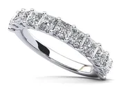 All Sparkle Princess Cut Diamond Anniversary Diamond Ring with 2.40 ct.(finished) 3.5mm