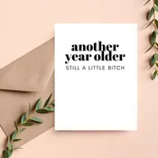 Another Year Older Birthday Card
