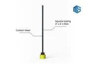 Camera-Light Poles with Reinforced Concrete – Type 1