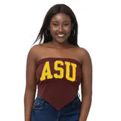 ASU Arched Tie-Back Bandeau MRN
