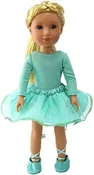 14.5 INCH DOLL Sparkling Lime Green Dance Outfit with shoes