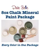 8 oz All Chalk Mineral Paint Colors - Package