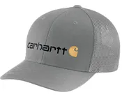 Carhartt 105353Rugged Flex® Fitted Canvas Mesh-Back Logo Graphic Cap