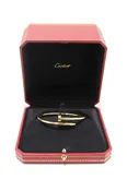 Authentic Cartier 18K Yellow Gold Classic ModelJuste Un Clou Bracelet Size 18