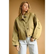 Adjustable Cuff Long Sleeve Jacket