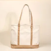 The Signature Canvas Tote Bag–Beige