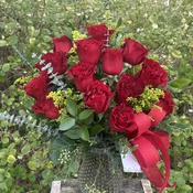 Compact Two Dozen Roses