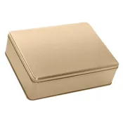 Gold TX 12R Shape Tin — 7-7/8" W x 10-5/8" L x 3" H