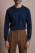 Cooper Popcorn Raglan Performance Crewneck