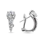 2CT Stud with Pave Underneath