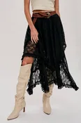 Bluivy | Lace Tier Midi Skirt