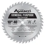 Avanti 10" x 40-Tooth General Purpose Circular Saw Blade A1040X