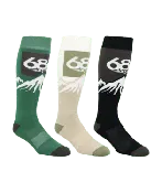 686: 24/25 Men’s Snow Caps Snowboard Sock 3 Pack