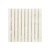 Meri Meri Gold Stripe Large Napkins (x16)