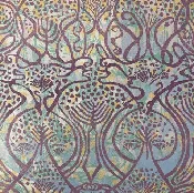 Art Nouveau Trees – Original Block Print Made In Hawaii