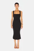Atalanta Midi Dress - Black