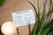 Candle Care Card for Milkhouse Candle Products