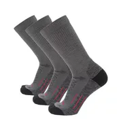 3 Pack Graphite - Hike Crew Midweight Merino Wool Sock