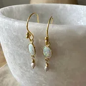 Australian Opal Drop Earrings