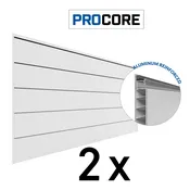 4 ft. x 8 ft. XL PROCORE Slatwall – 2 Pack 64 sq ft