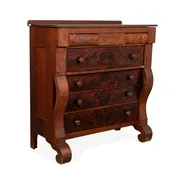 19th Century American Empire Style Seven-Drawer Chest — White Barn Antiques