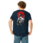 Geisha Warrior Unisex organic ribbed neck t-shirt