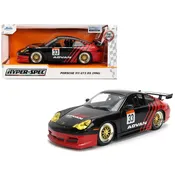 1/24 Hyper-Spec Porsche 911 GT3 RS (996) Black and Red by Jada 36371