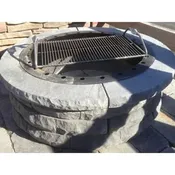 2.5 in. x 8 in. x 37 in. Fire Pit Cap, Shadow