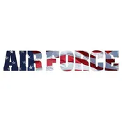 Air Force US Flag Design Vinyl Transfer Sticker