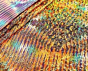 Animated Background Holo Foil Spandex | Wholesale Stretch Fabric