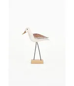 Batela USA Inc Sandpiper w Base WhiteBrn Wood Sm 6x7.5