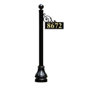 3" Aluminum Round Address Marker