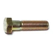 1/2-13 X 2 Yellow Zinc Grade 8 Coarse Hex Cap Screws - Heavy Duty Fasteners
