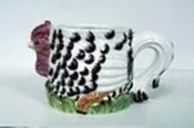 30008-White Rooster  Mug