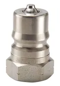 1/4" ISO-B NIPPLE, 1/4" NPTF, 303SS