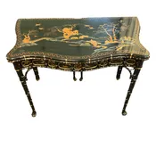 Chinoiserie Console/ Game Table by Baker Furniture