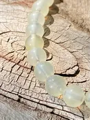 German Vintage Lampwork moon silk strand