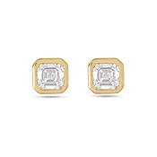 1 CTW LAB-Created Asscher Studs
